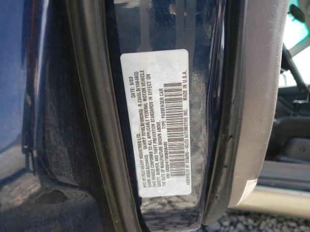 4S3BH675936656480 - 2003 SUBARU LEGACY OUTBACK AWP 蓝色 照片 12