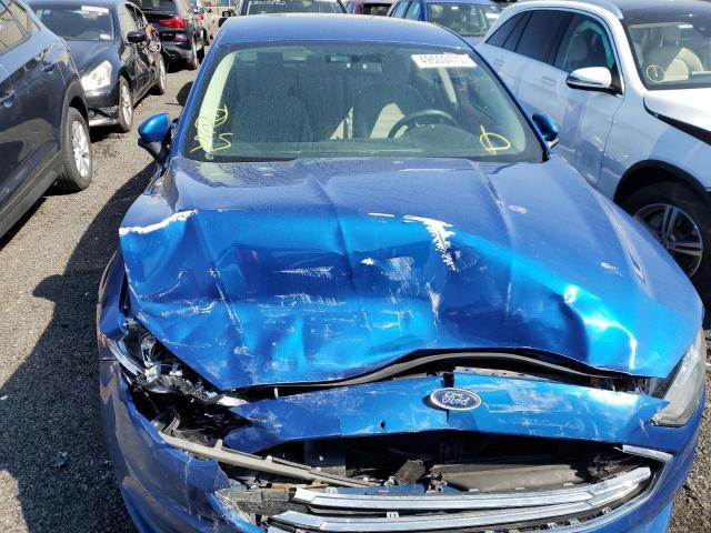 3FA6P0UU3JR122894 - 2018 FORD FUSION S HYBRID BLUE photo 5