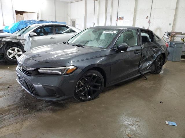 2HGFE2F51NH603845 - 2022 HONDA CIVIC SPORT GRAY photo 1