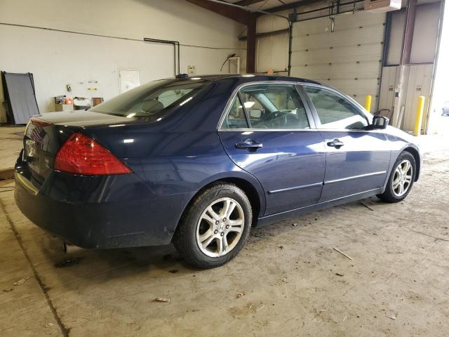 1HGCM56877A044322 - 2007 HONDA ACCORD EX BLUE photo 3