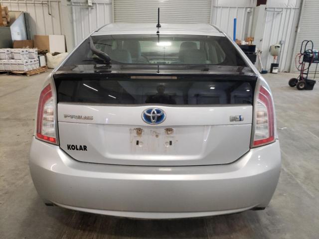 JTDKN3DU5E0357240 - 2014 TOYOTA PRIUS SILVER photo 6