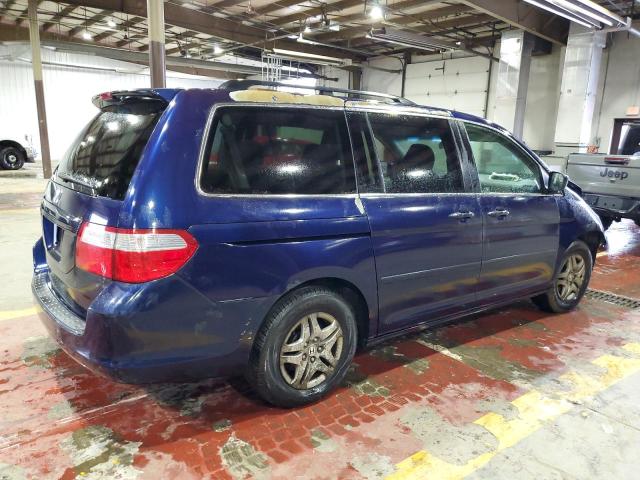 5FNRL38466B098971 - 2006 HONDA ODYSSEY EX BLUE photo 3