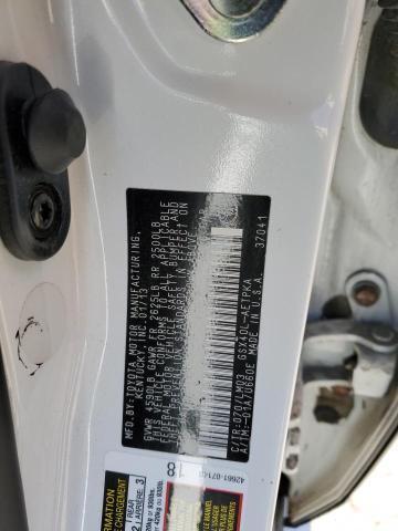 4T1BK1EB4DU019258 - 2013 TOYOTA AVALON BASE 白色 照片 12