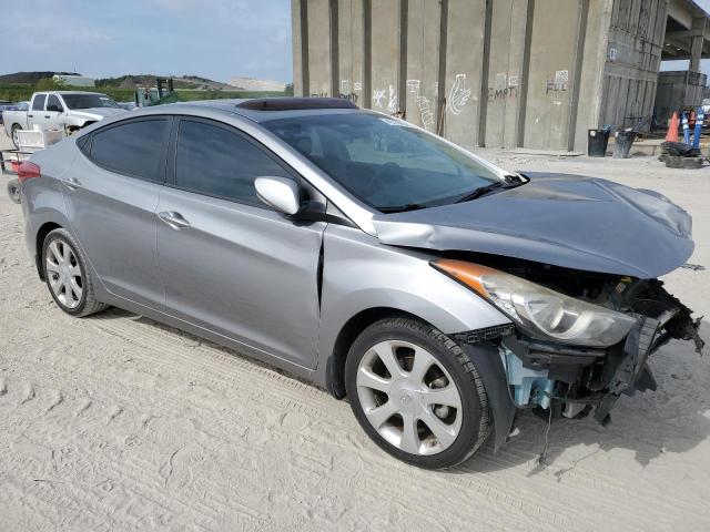 KMHDH4AE5DU738060 - 2013 HYUNDAI ELANTRA GLS SILVER photo 4