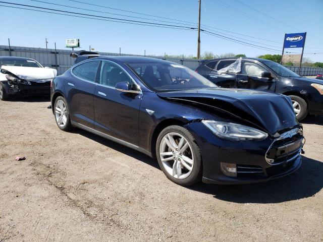 5YJSA1H12EFP28467 - 2014 TESLA MODEL S 蓝色 照片 4