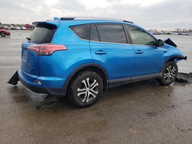 JTMZFREV4JJ164619 - 2018 TOYOTA RAV4 LE BLUE photo 3