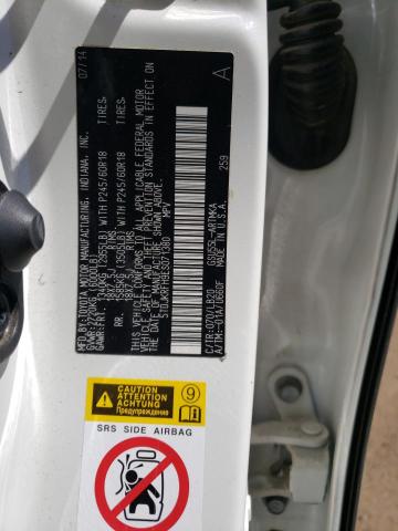 5TDJKRFH9ES071380 - 2014 TOYOTA HIGHLANDER XLE Ağ foto 14