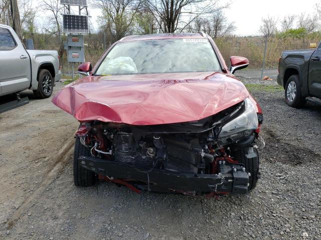 JTJDJRDZ0M2158454 - 2021 LEXUS NX 300H BASE RED photo 5