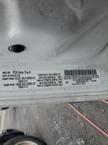 ZFBERFAT5F6A72377 - 2015 RAM PROMASTER WHITE photo 12