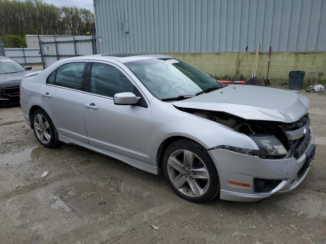 3FAHP0DC6AR182748 - 2010 FORD FUSION SPORT SILVER photo 4