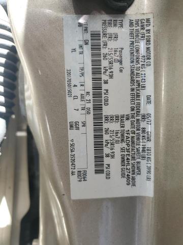 1FADP3FE4HL274609 - 2017 FORD FOCUS SE GOLD photo 12