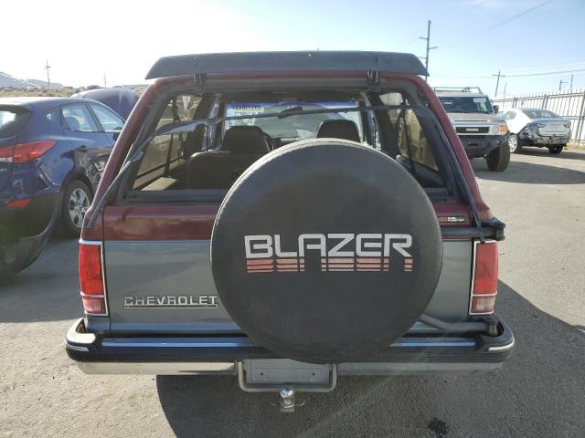 1GNCT18Z2M8300666 - 1991 CHEVROLET BLAZER S10 TWO TONE photo 6