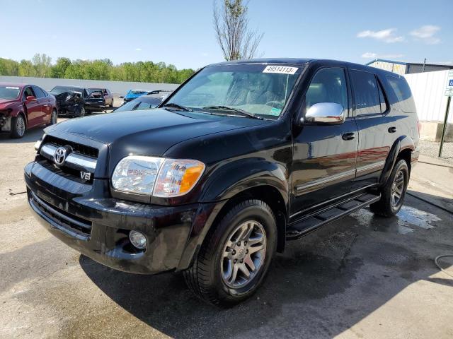 5TDBT48AX7S286340 - 2007 TOYOTA SEQUOIA LIMITED BLACK photo 1