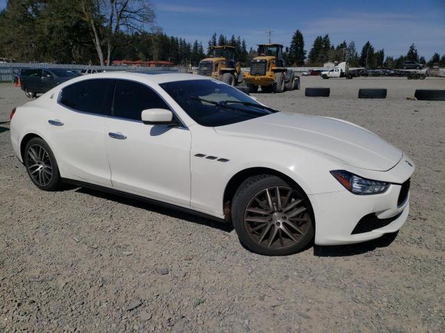 ZAM57XSA5E1124102 - 2014 MASERATI GHIBLI WHITE photo 4