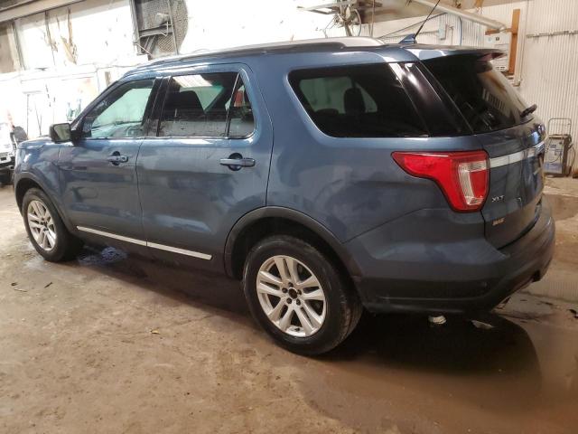 1FM5K8DH7KGA08939 - 2019 FORD EXPLORER XLT BLUE photo 2