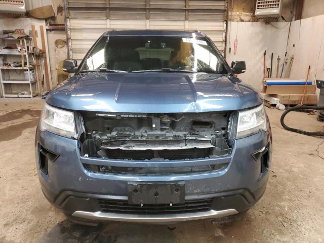 1FM5K8DH7KGA08939 - 2019 FORD EXPLORER XLT BLUE photo 5