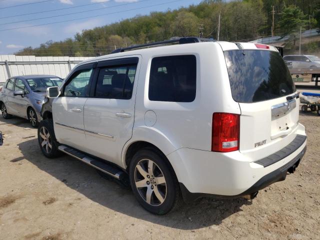 5FNYF4H95DB006556 - 2013 HONDA PILOT TOURING WHITE photo 2