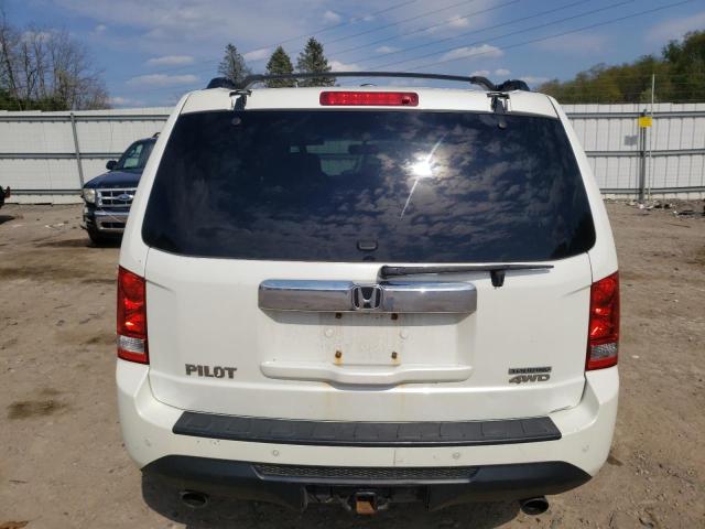 5FNYF4H95DB006556 - 2013 HONDA PILOT TOURING WHITE photo 6