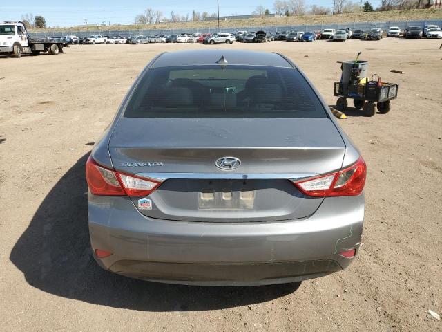 5NPEB4AC3EH871789 - 2014 HYUNDAI SONATA GLS GRAY photo 6