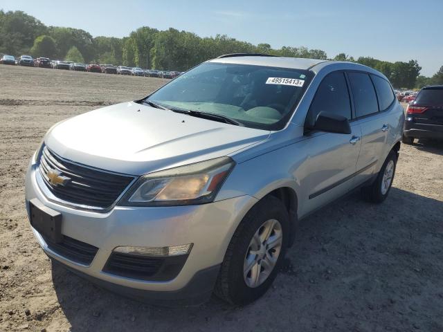 1GNKRFED1DJ111015 - 2013 CHEVROLET TRAVERSE LS SILVER photo 1