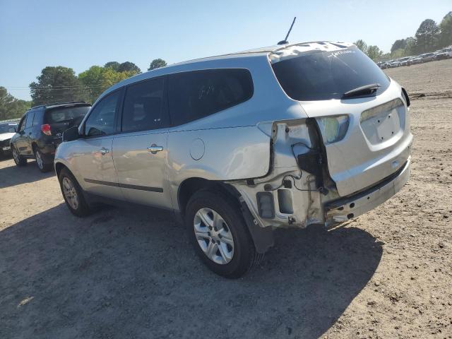 1GNKRFED1DJ111015 - 2013 CHEVROLET TRAVERSE LS SILVER photo 2