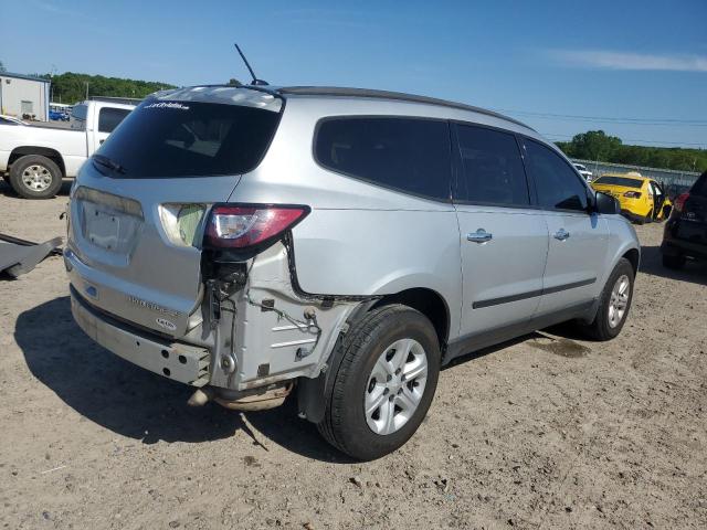 1GNKRFED1DJ111015 - 2013 CHEVROLET TRAVERSE LS SILVER photo 3