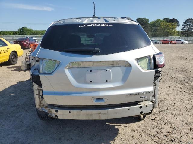 1GNKRFED1DJ111015 - 2013 CHEVROLET TRAVERSE LS SILVER photo 6