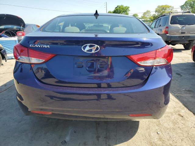 5NPDH4AE6DH353766 - 2013 HYUNDAI ELANTRA GLS BLUE photo 6