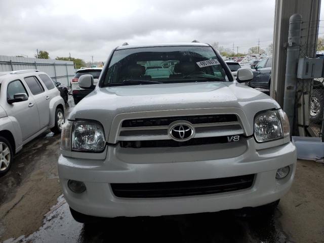 5TDBT48A05S250749 - 2005 TOYOTA SEQUOIA LIMITED WHITE photo 5