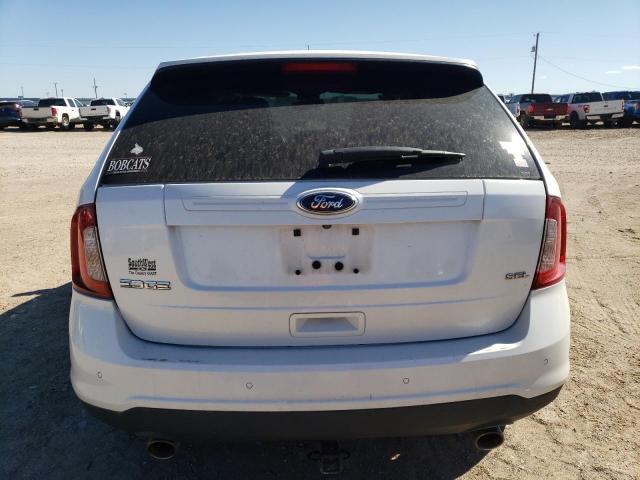 2FMDK3JC1DBC92408 - 2013 FORD EDGE SEL WHITE photo 6