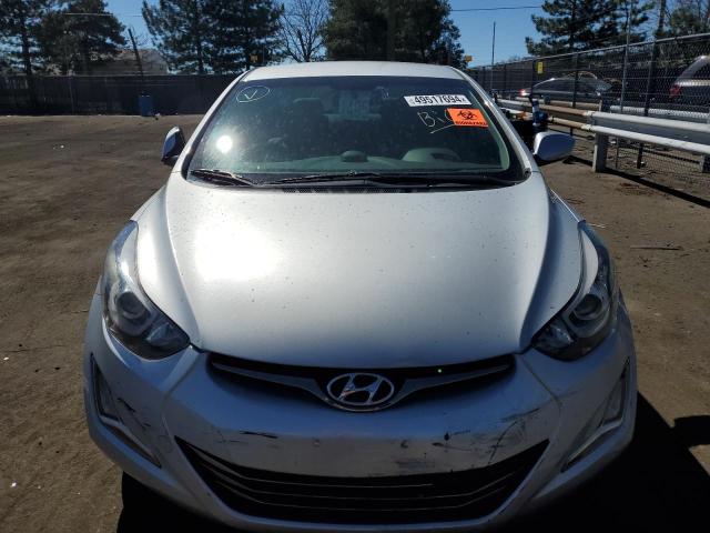 KMHDH4AE8EU142068 - 2014 HYUNDAI ELANTRA SE SILVER photo 5