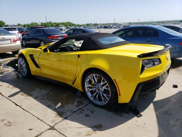 1G1YU3D61H5600637 - 2017 CHEVROLET CORVETTE Z06 3LZ YELLOW photo 2