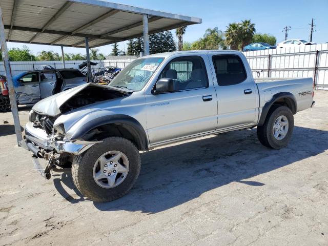 5TEGN92N12Z022296 - 2002 TOYOTA TACOMA DOUBLE CAB PRERUNNER SILVER photo 1