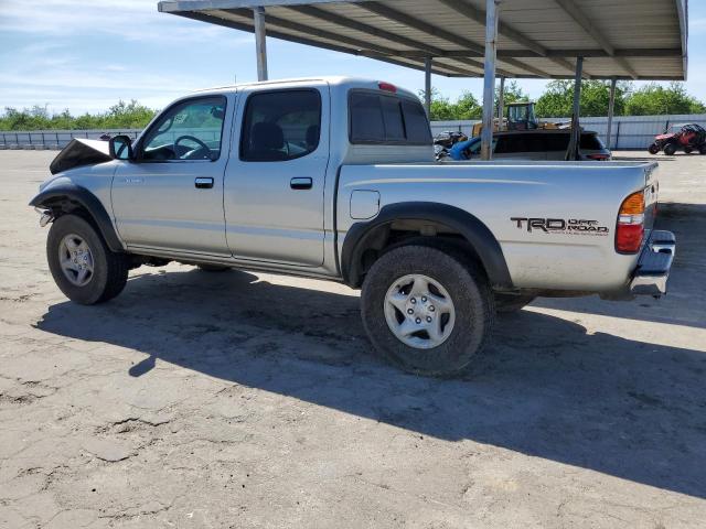5TEGN92N12Z022296 - 2002 TOYOTA TACOMA DOUBLE CAB PRERUNNER SILVER photo 2