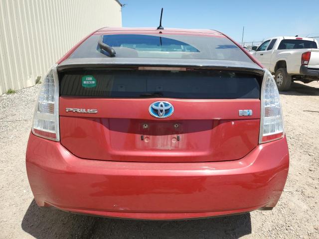 JTDKN3DU9A0043911 - 2010 TOYOTA PRIUS RED photo 6