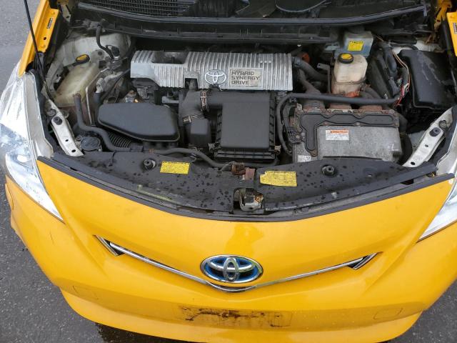 JTDZN3EU2C3150362 - 2012 TOYOTA PRIUS V YELLOW photo 11