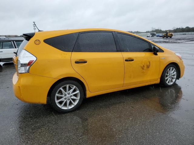 JTDZN3EU2C3150362 - 2012 TOYOTA PRIUS V YELLOW photo 3