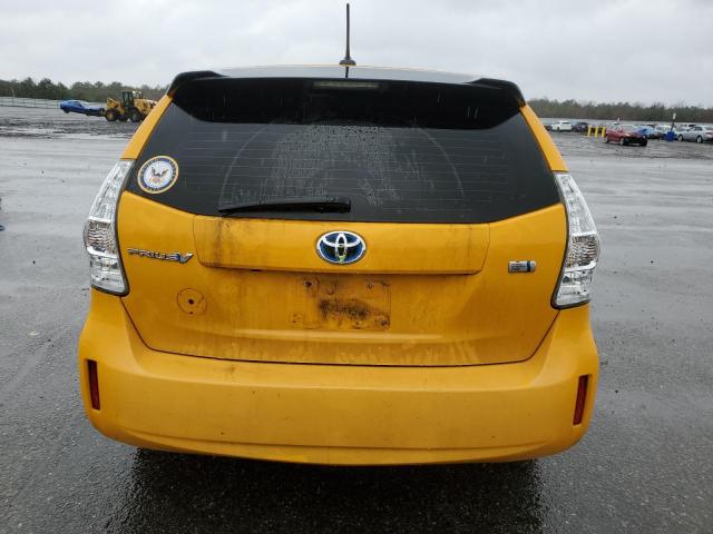 JTDZN3EU2C3150362 - 2012 TOYOTA PRIUS V YELLOW photo 6