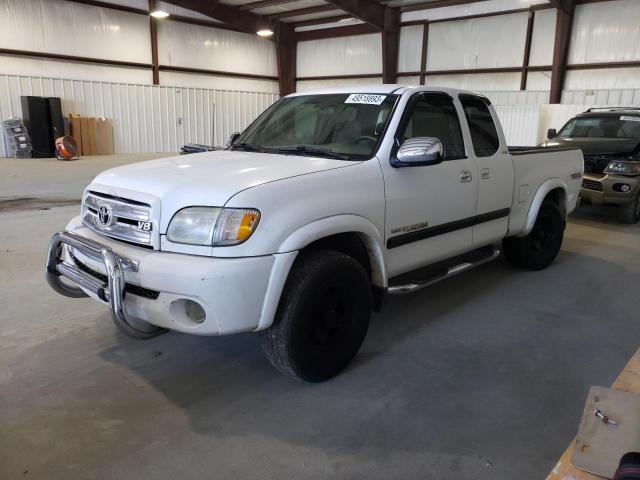 5TBRT34174S447312 - 2004 TOYOTA TUNDRA ACCESS CAB SR5 WHITE photo 1