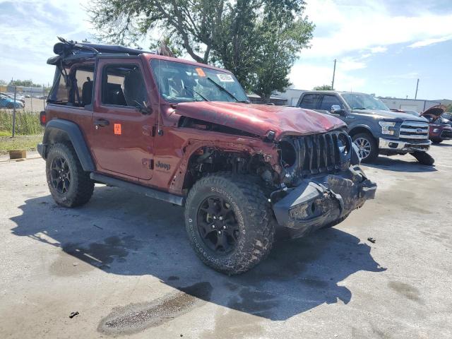 1C4GJXAN9MW664573 - 2021 JEEP WRANGLER SPORT RED photo 4