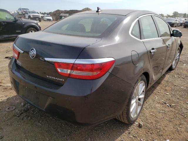 1G4PS5SK7C4230230 - 2012 BUICK VERANO GRAY photo 4