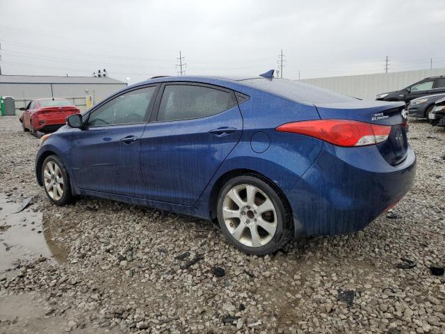 KMHDH4AE2DU527432 - 2013 HYUNDAI ELANTRA GLS BLUE photo 2