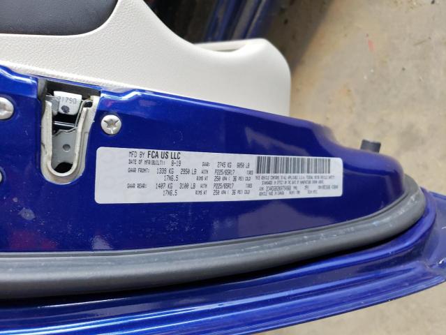 2C4RDGBG9KR754568 - 2019 DODGE GRAND CARA SE BLUE photo 13