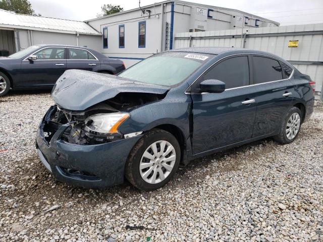 3N1AB7AP4FL675030 - 2015 NISSAN SENTRA S BLUE photo 1