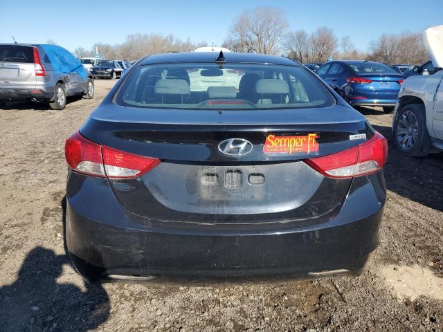 KMHDH4AE7DU753451 - 2013 HYUNDAI ELANTRA GLS BLACK photo 6