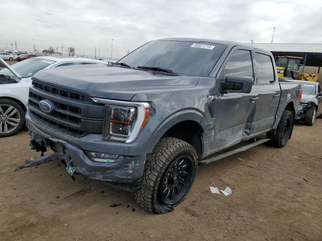 1FTEW1EP8MFB57701 - 2021 FORD F150 SUPERCREW GRAY photo 1