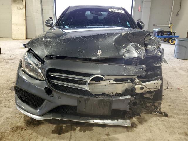 55SWF4KB6FU076913 - 2015 MERCEDES-BENZ C 300 4MATIC GRAY photo 5