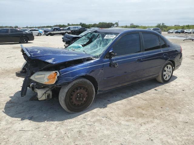 2HGES26703H582487 - 2003 HONDA CIVIC EX BLUE photo 1