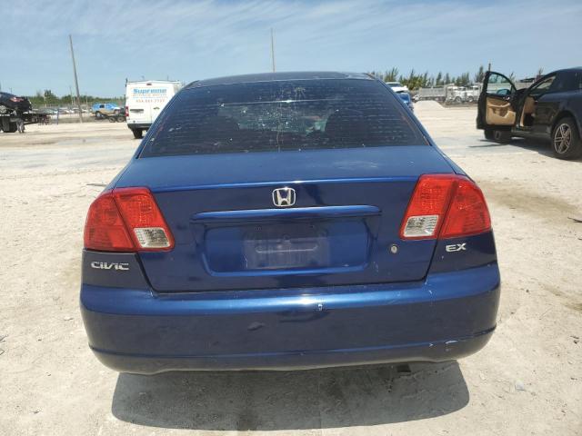 2HGES26703H582487 - 2003 HONDA CIVIC EX BLUE photo 6