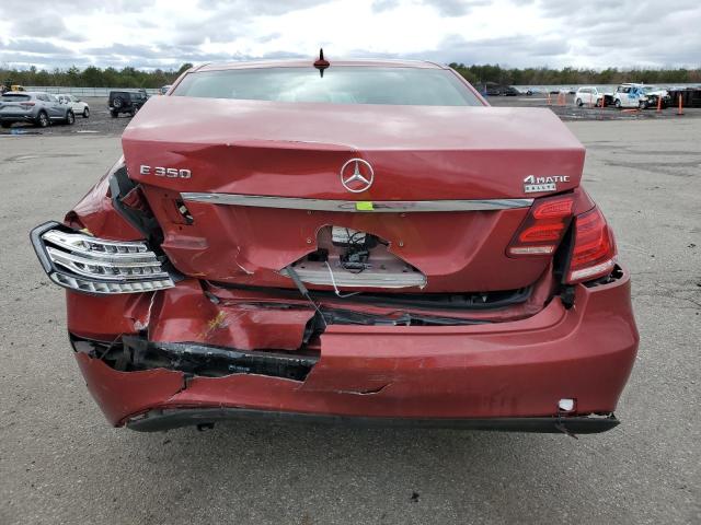 WDDHF8JB4GB211299 - 2016 MERCEDES-BENZ E 350 4MATIC RED photo 6